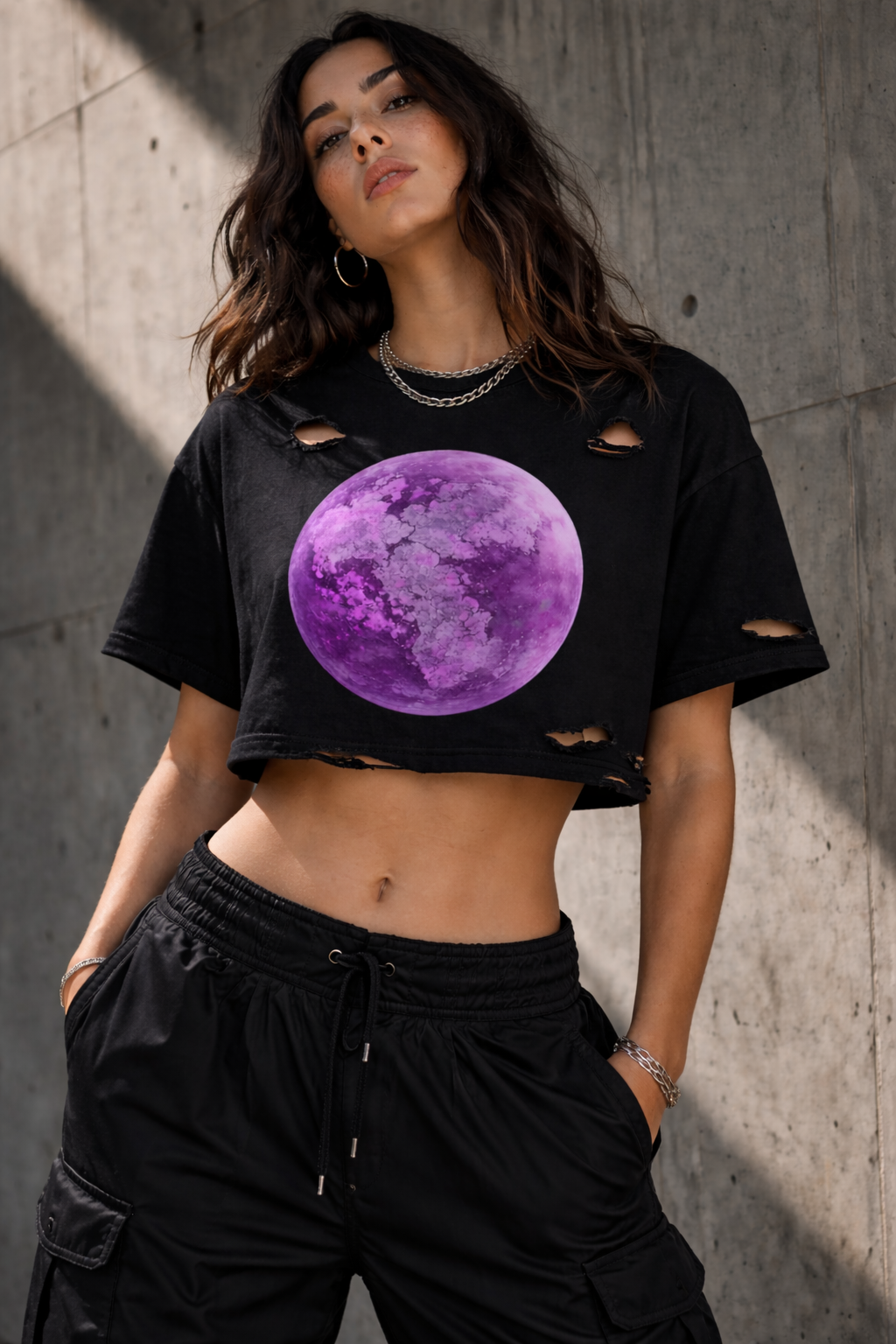 Distressed Herd Tee — Black