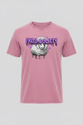 Freed Sheep Tee Washed Pink front product image with sheep graphic and purple Freed Society logo