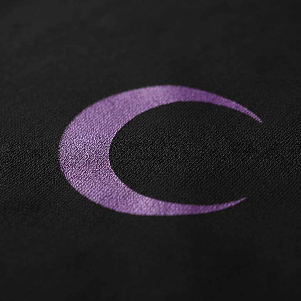 Purple Moon Tee Detail