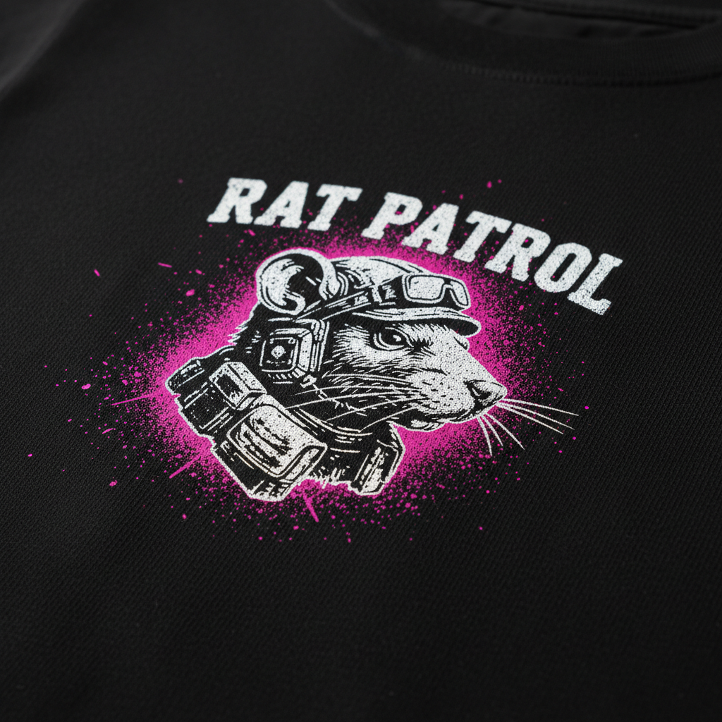 Rat Patrol Tee Detail